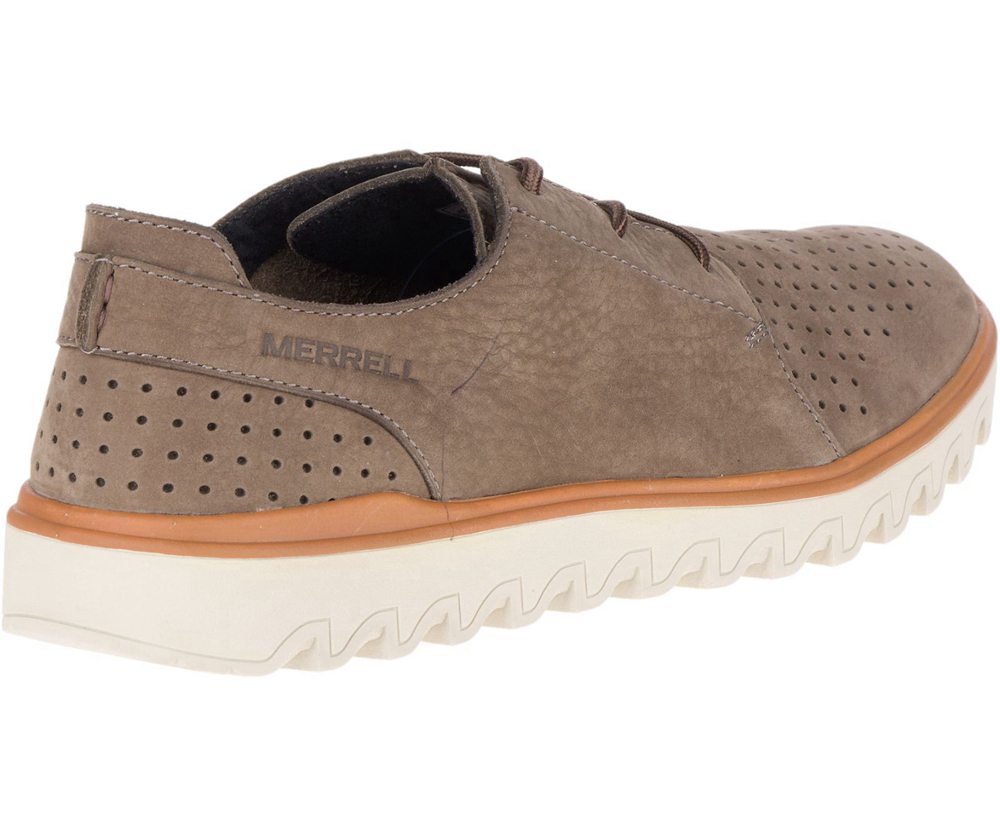 Merrell Sneakers Grey - Downtown Lace - Mens 38QXSTUYJ